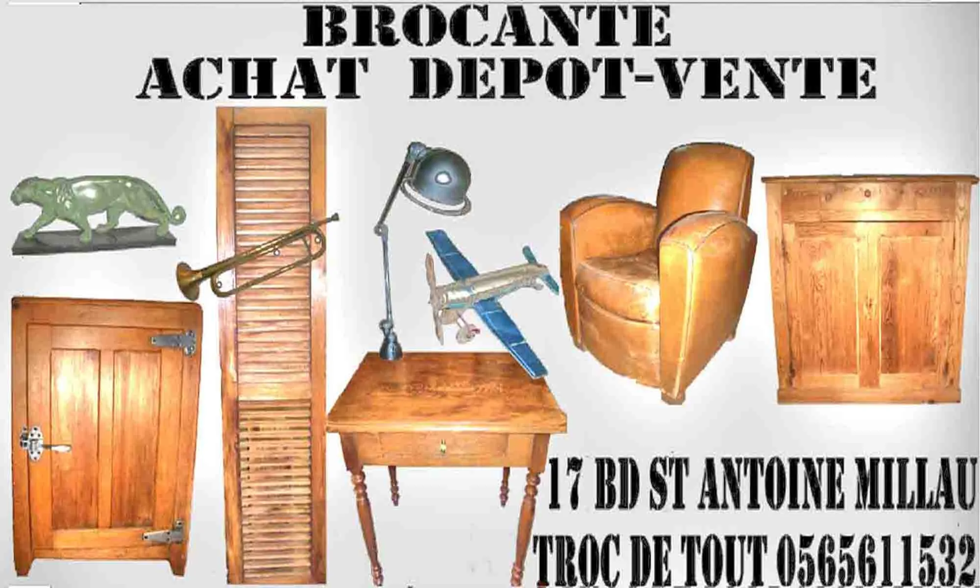 Brocante dépôt vente à Millau en Aveyron